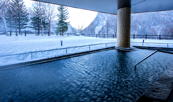 Hotel Taisetsu onsen in winter