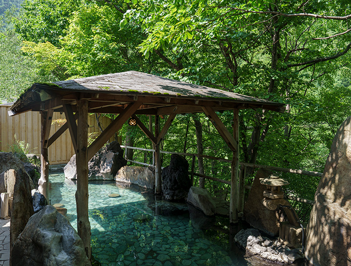 Sounkaku Mountain Resort open air outdoor onsen