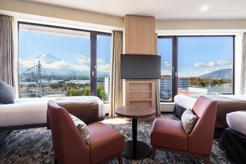 HOTEL MYSTAYS Fuji Onsen Resort western rooms with mt fuji views