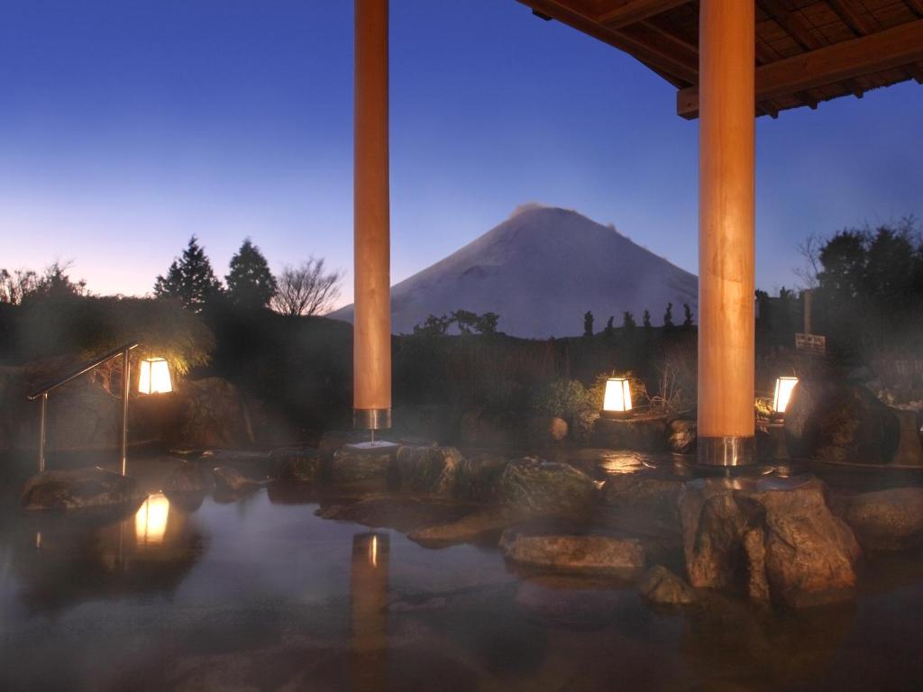 Hotel Green Plaza Hakone onsen with views of mt fuji