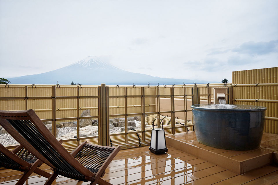 Hotel Konansou Fuji Kawaguchiko Onsen stunning open air private onsen