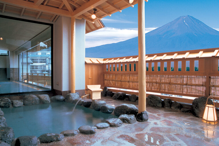 Hotel Konansou Fuji Kawaguchiko Onsen with views of mt fuji