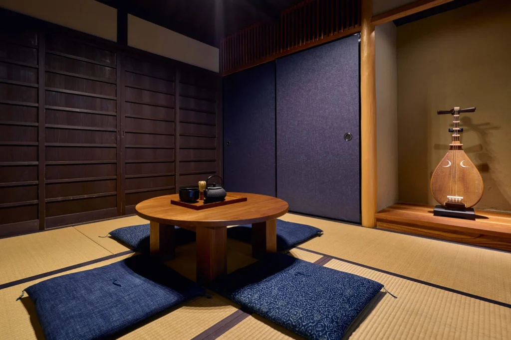 Kyoto Machiya Fukune tatami floor seating area