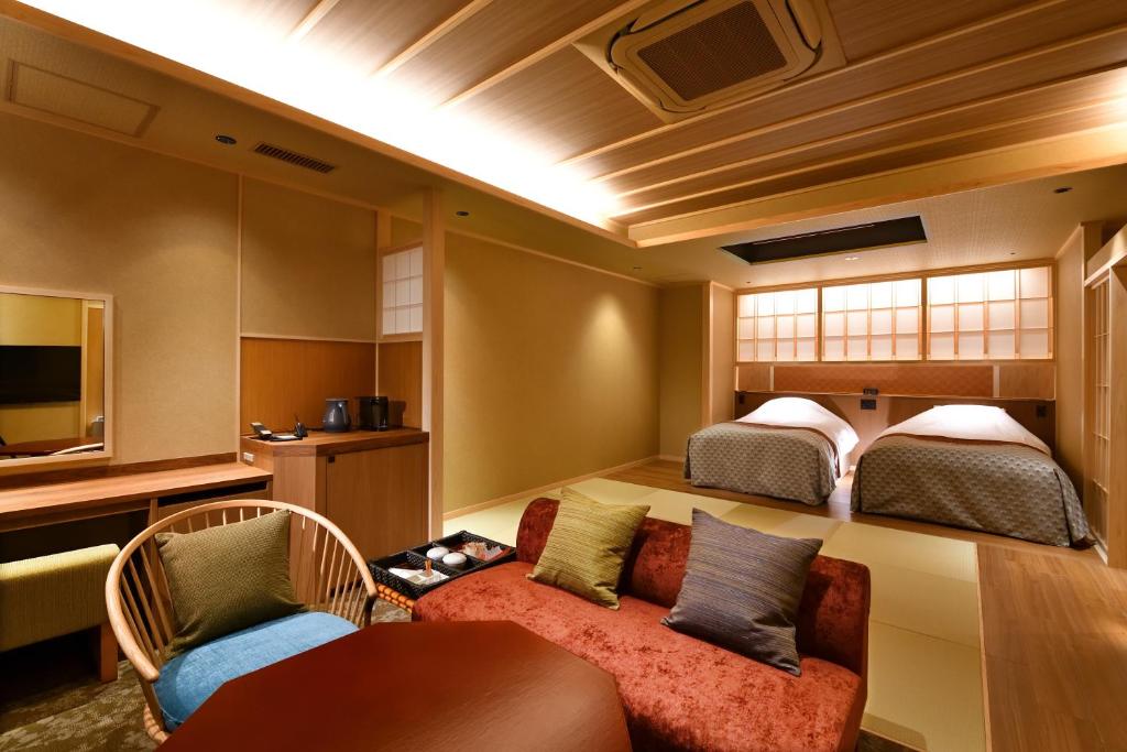 Yunohana Resort Suisen western style beds