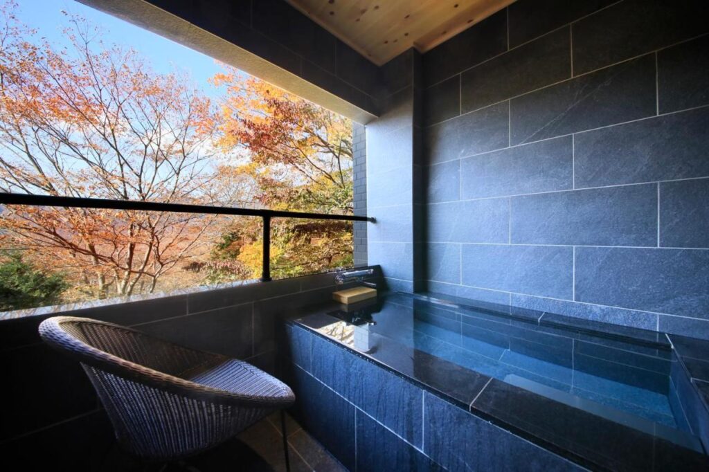 Centurion Hakone Bettei private semi open air onsen