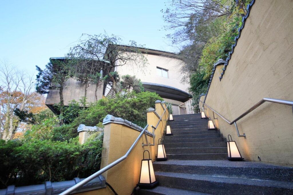 Centurion Hakone Bettei stairs leading to the ryokan