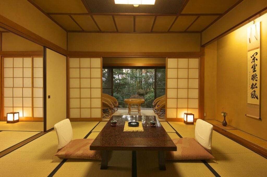 Gyokutei room with tatami floor