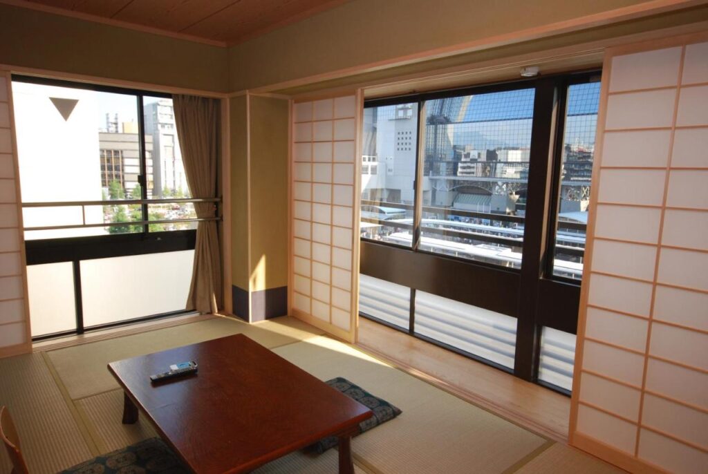 Matsumoto Ryokan room with city views