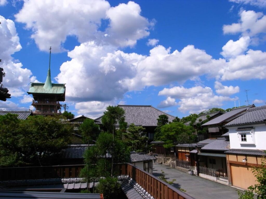 Ryokan Motonago views of surrounding streets