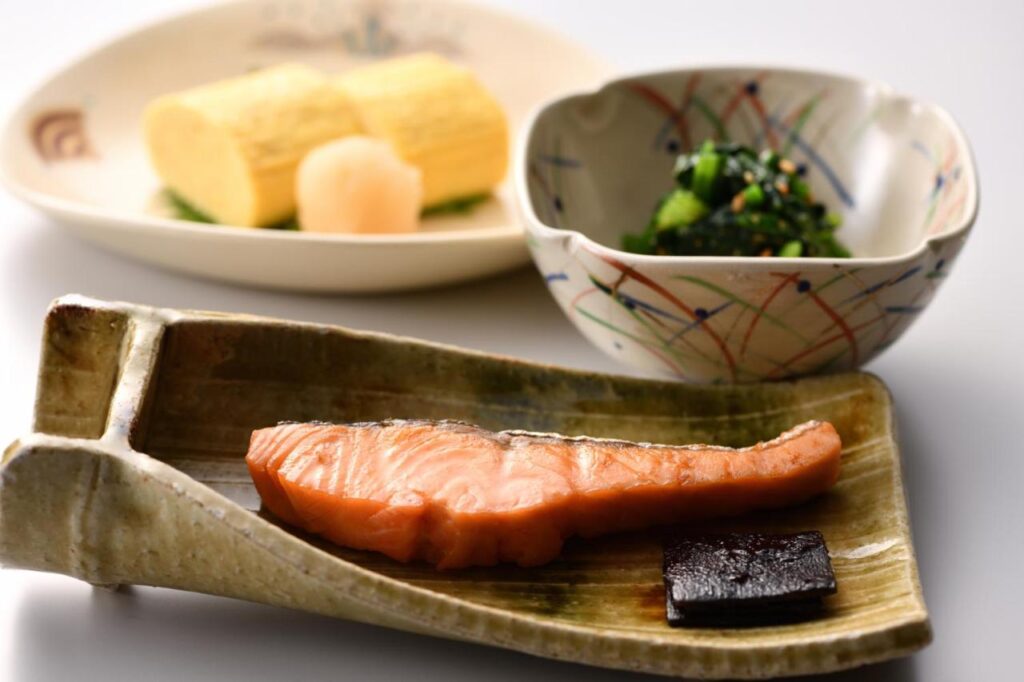 Seikoro Ryokan dinner closeup