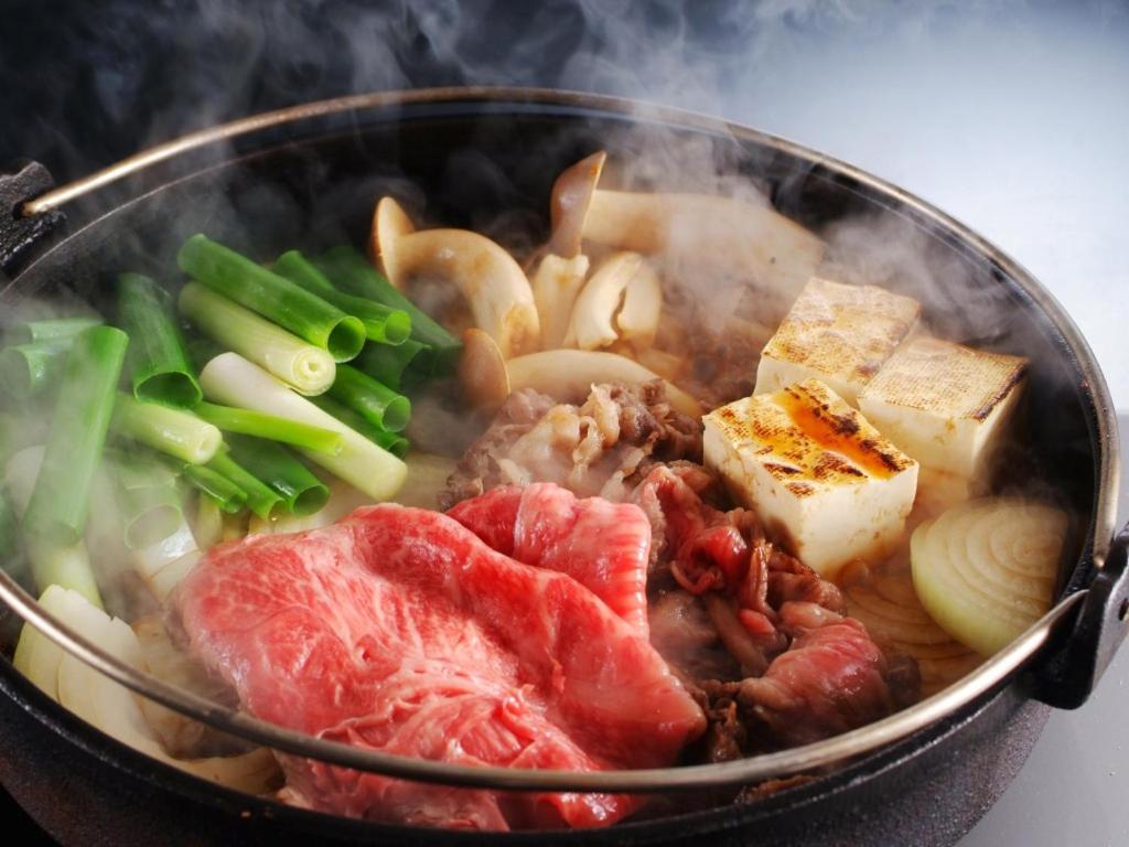 Seryo Ryokan sukiyaki dinner