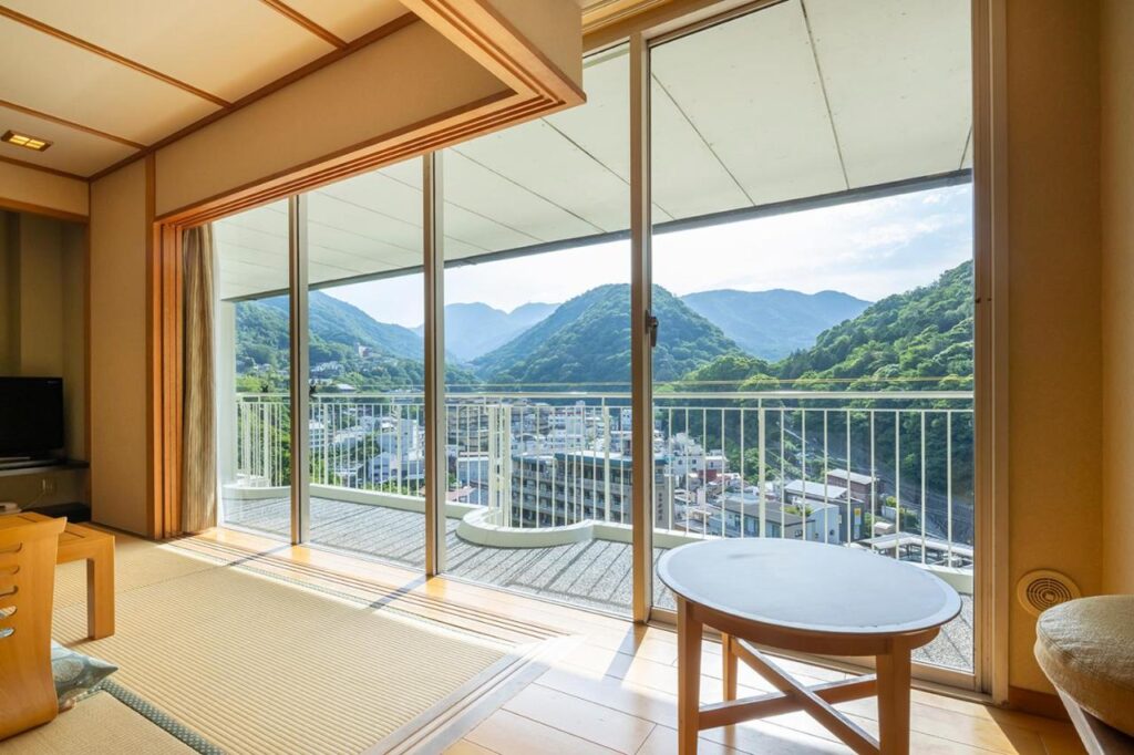 Yumoto Fujiya Hotel stunning mountains and forests views