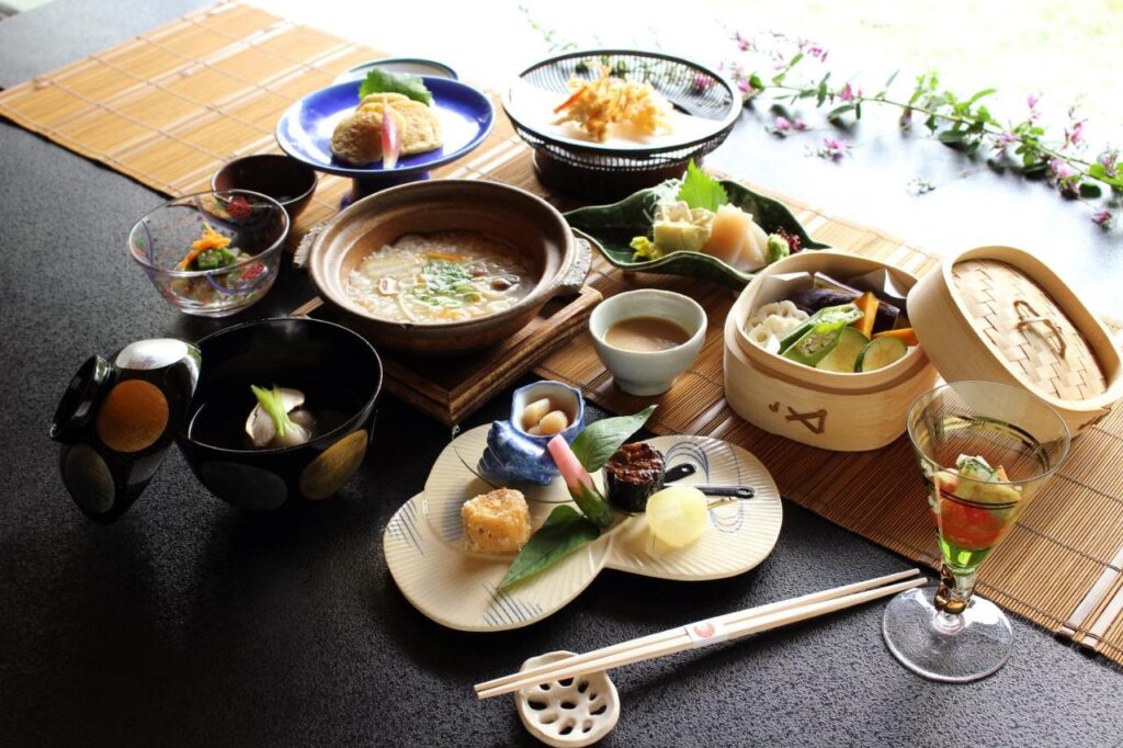 Nanten-en Inn ryokan kaiseki ryori meal