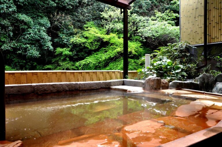 Okumizuma Onsen open-air bath in Osaka Onsen Area