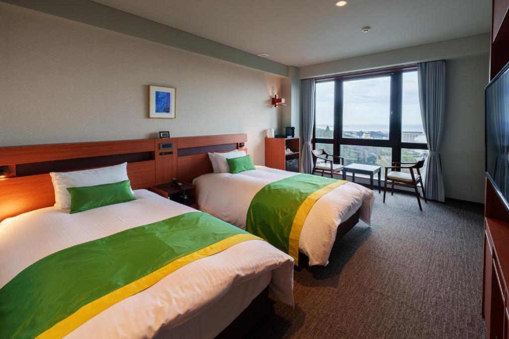 Akari No Yado Togetsu Twin Bed Room
