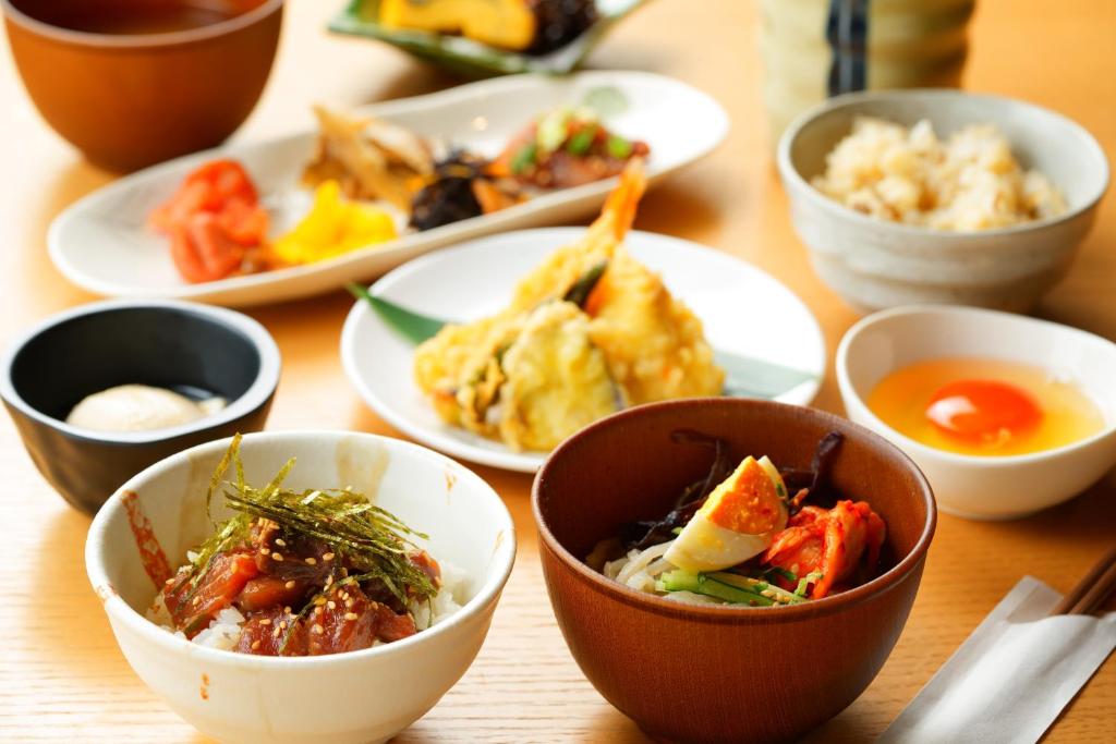 Amanek Beppu Yula Re Beppu Hotel Japanese Breakfast