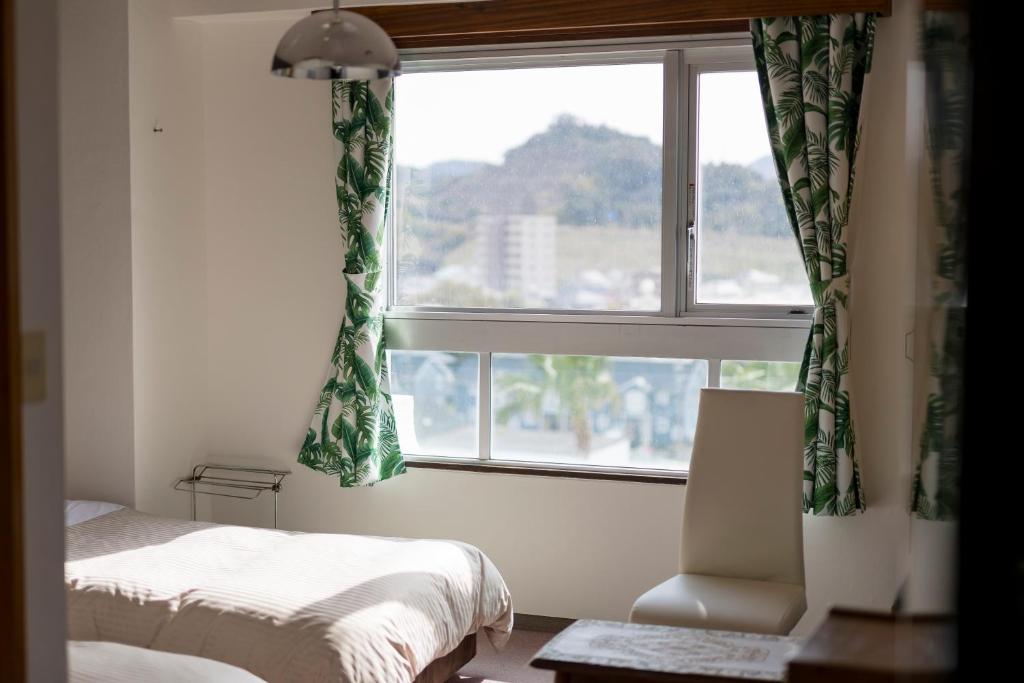 Aoshima Grand Hotel Bedroom Window View