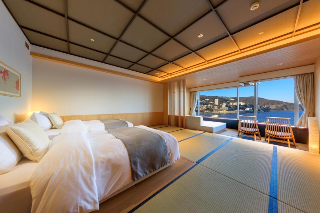 Atami Korakuen Hotel Tatami Room Ocean View