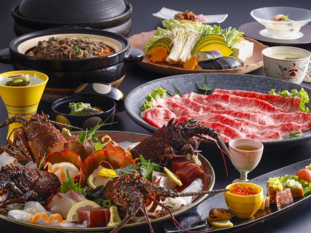 Awaji International Hotel The Sun Plaza Kai Seki Dishes