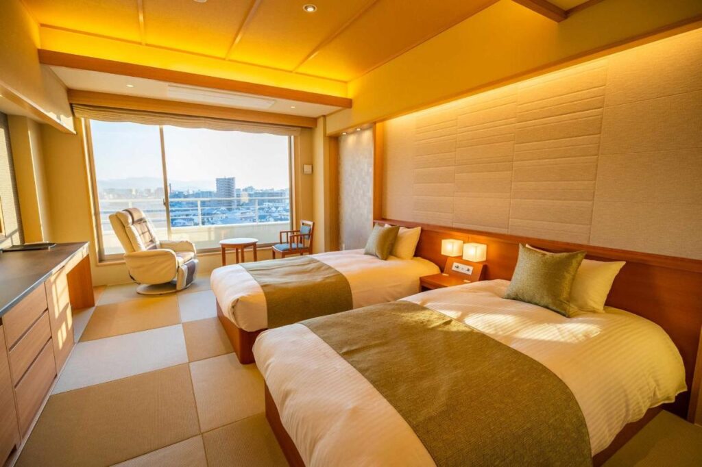 Dogo Prince Hotel Twin Room View