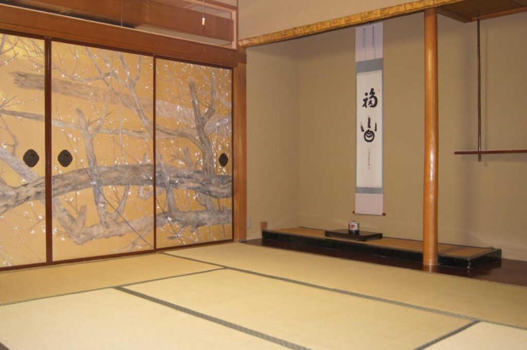 Gyokuzoin Tatami Room Screen Calligraphy