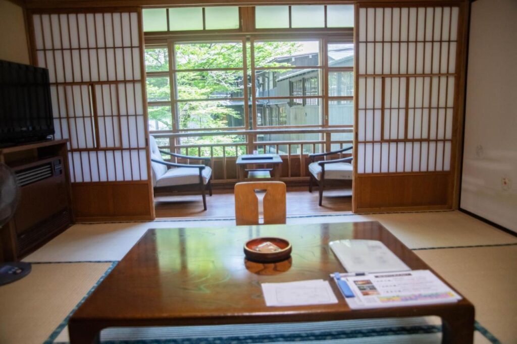 Hōshi Onsen Chōjukan Tatami Room Shoji