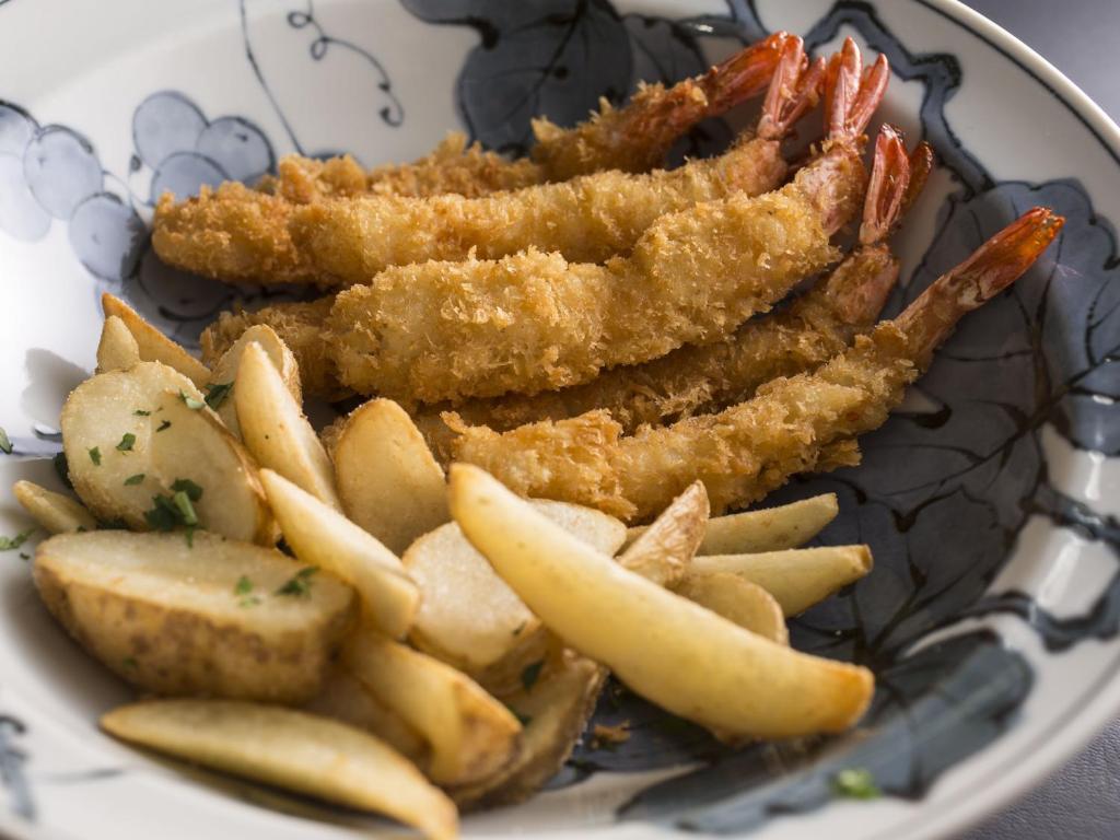 Hotelyagi Tempura Shrimp Potato Dish