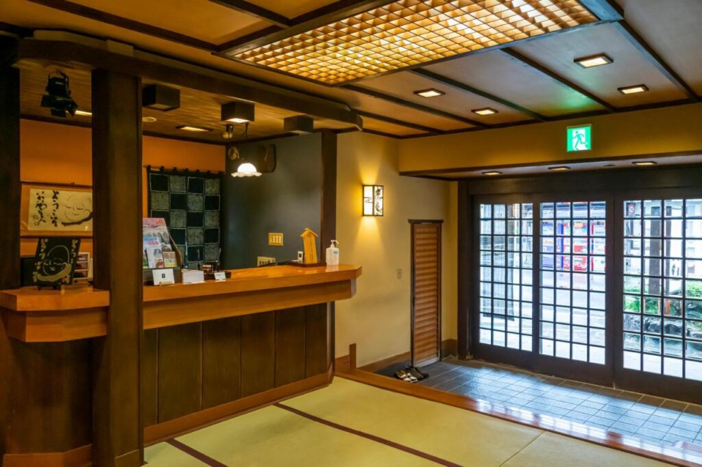Iwaiya Ryokan Reception Area