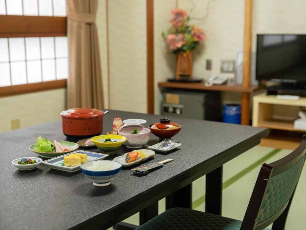 Kaneyoshi Ryokan Japanese Breakfast Table