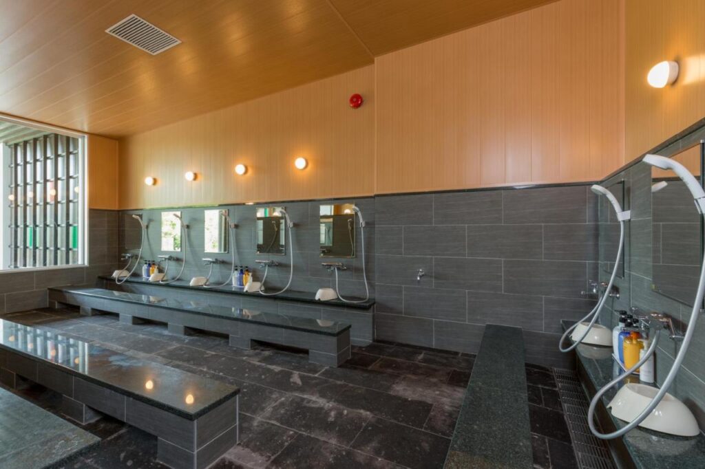 Morinoyu Resort Onsen Shower Area