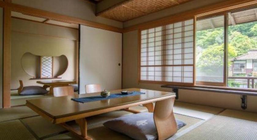 Myoken Ishiharaso Tatami Room Tea Table Garden View