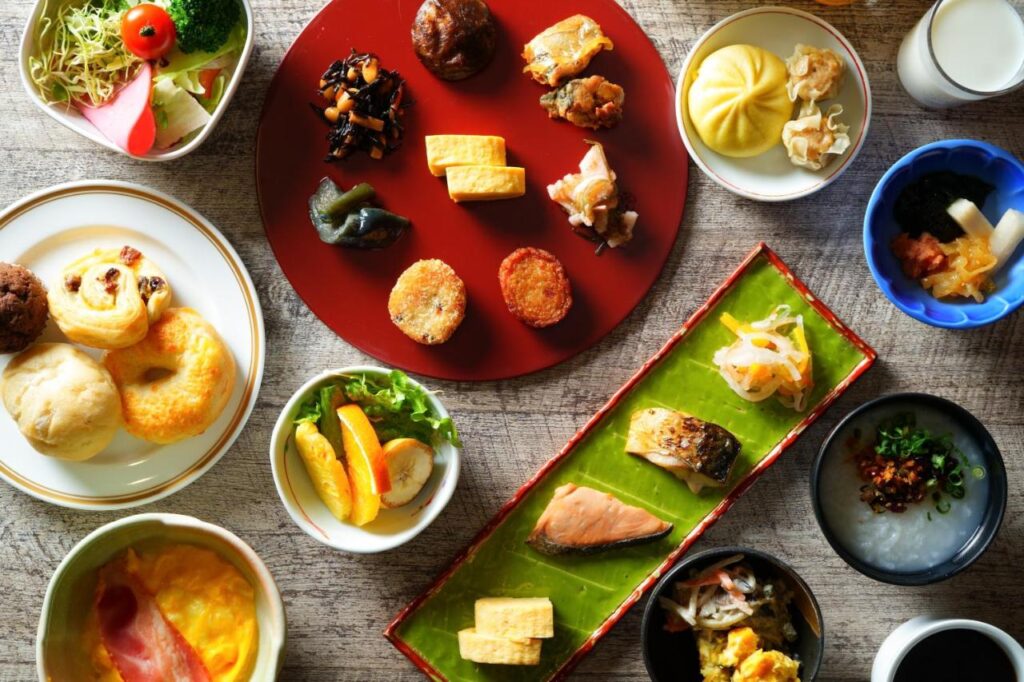 Oniyama Hotel Breakfast Spread