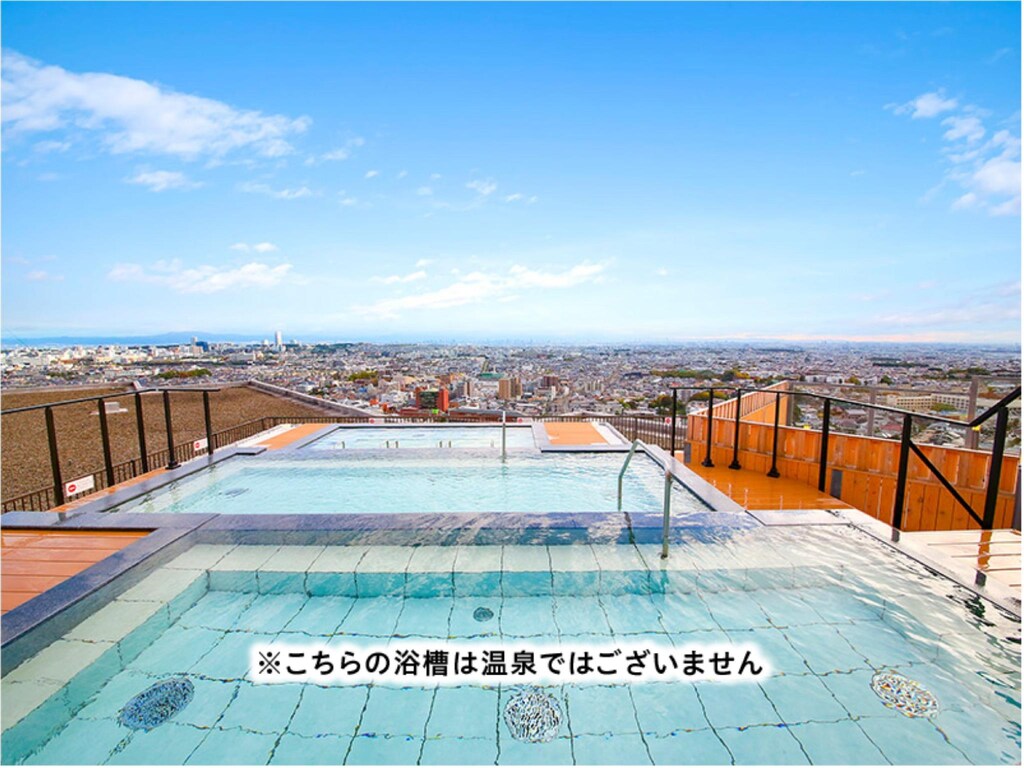 Ooedo Onsen Monogatari Minoh Kanko Hotel Rooftop Pool View