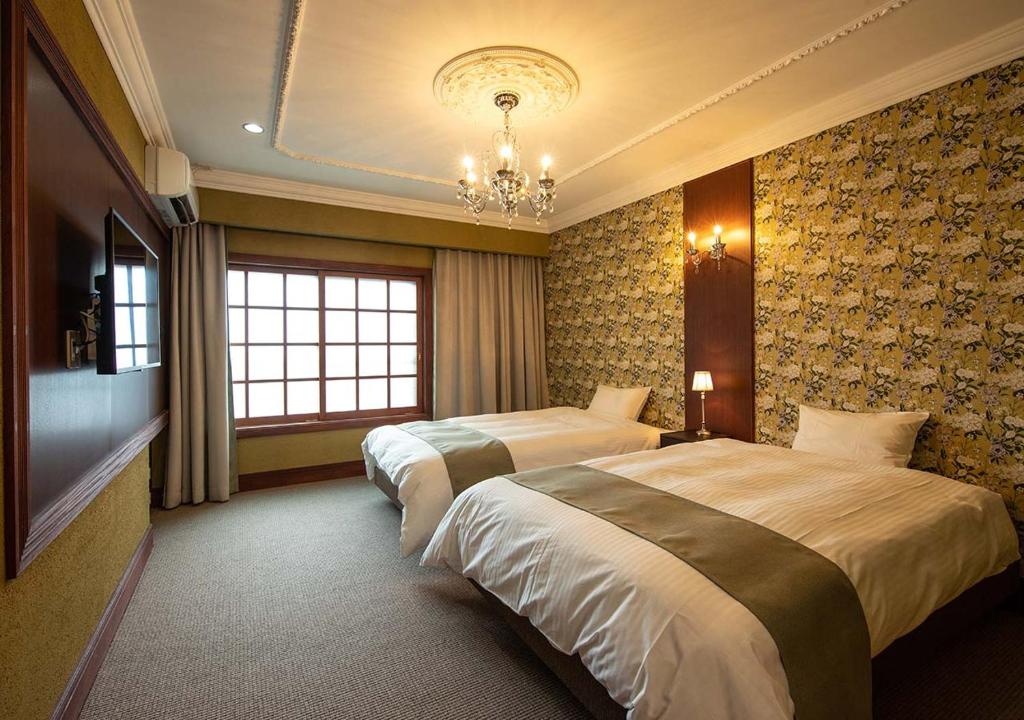 Ryokan Kiraku Twin Bed Room
