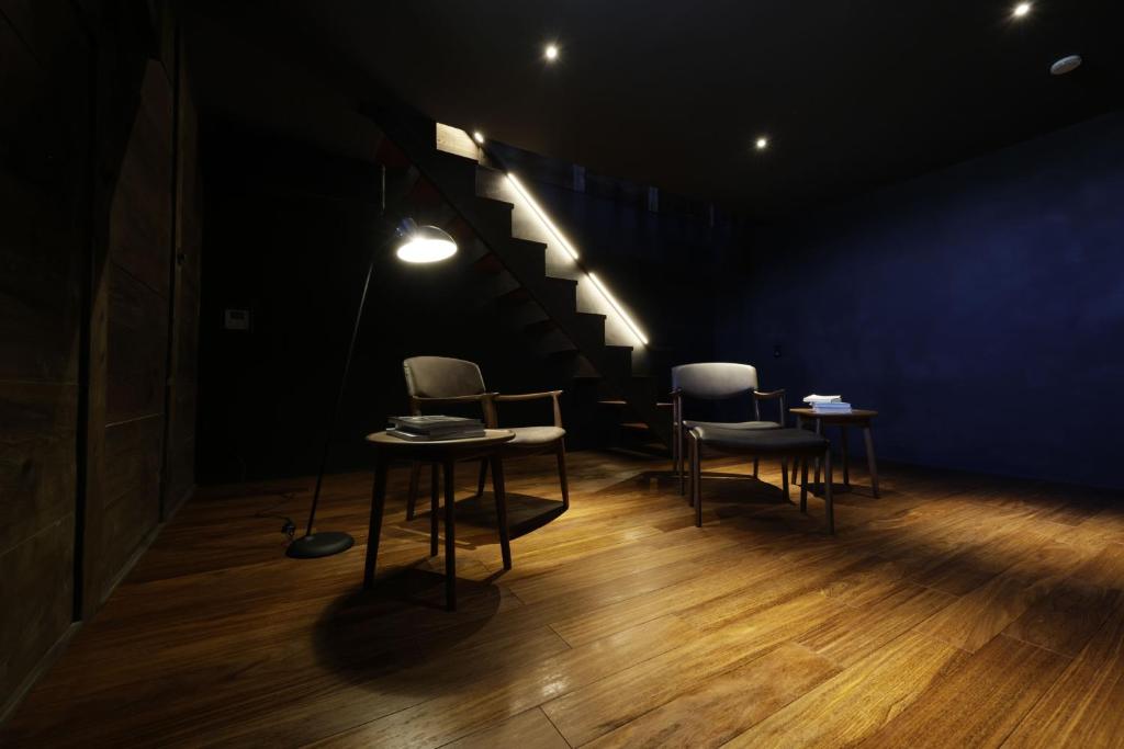 Satoyama Jujo The House Izumi Dark Lounge Area