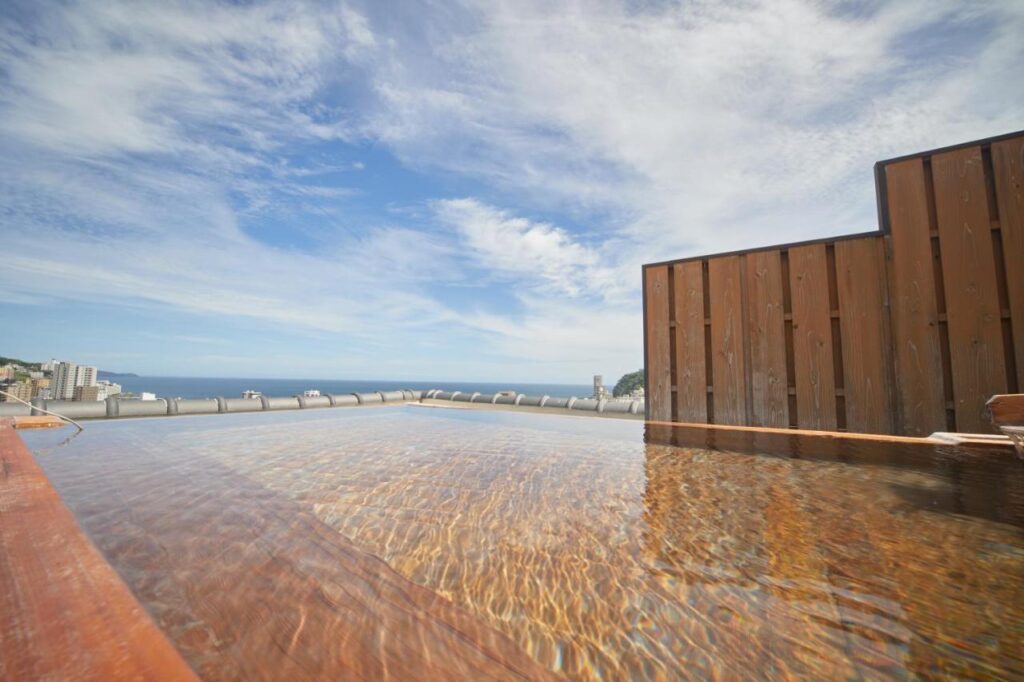 Shin Kado Ya Rooftop Onsen View