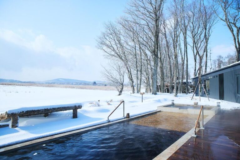 Soneka Outdoor Onsen Winter Scenery