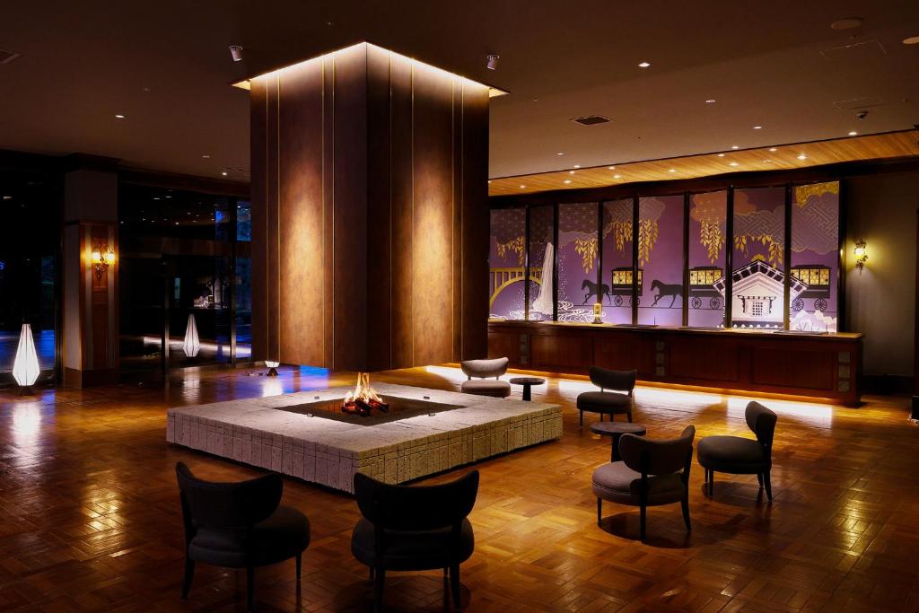 Taoya Akiu Lobby Fireplace