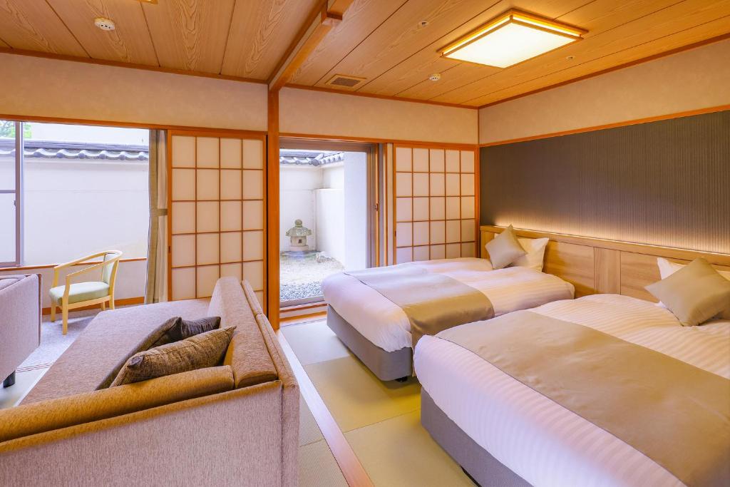 Taoya Akiu Tatami Room Beds Garden View
