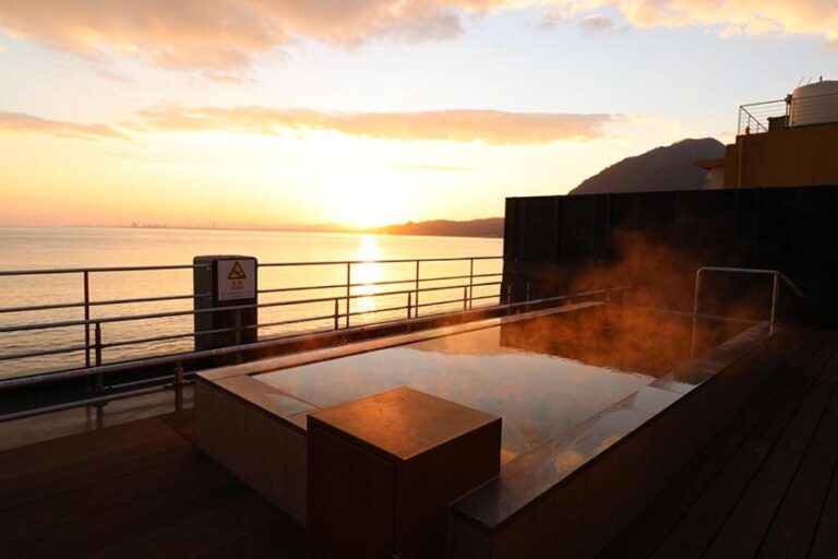 Umino Hotel Hajime Outdoor Onsen Sunset