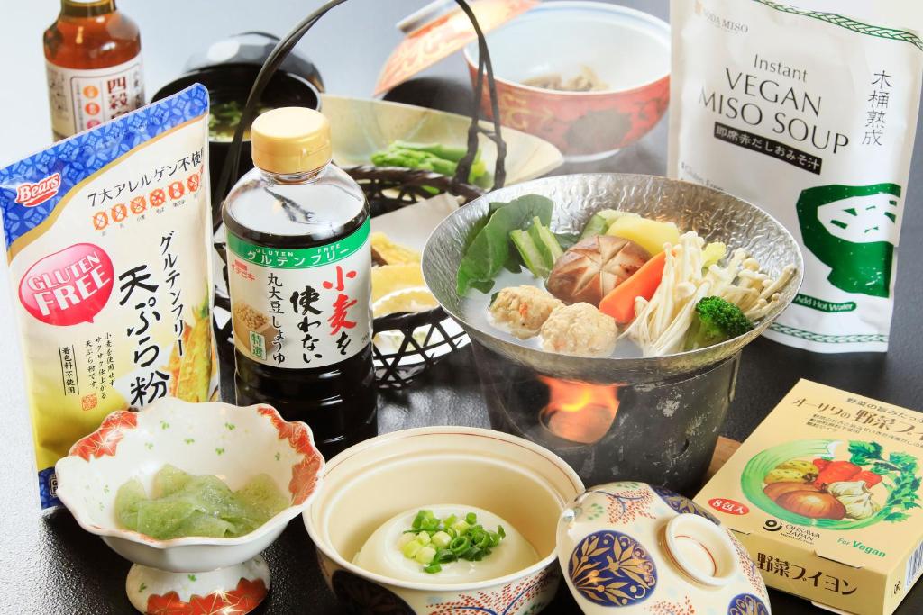 Yudanaka Onsen Seifuso Vegan Japanese Meal