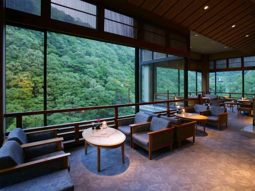 Ashinomaki Onsen Ookawaso Lounge View