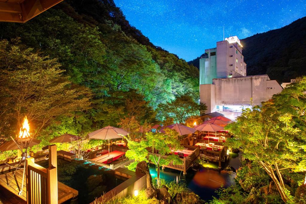 Harataki Outdoor Dining At Night