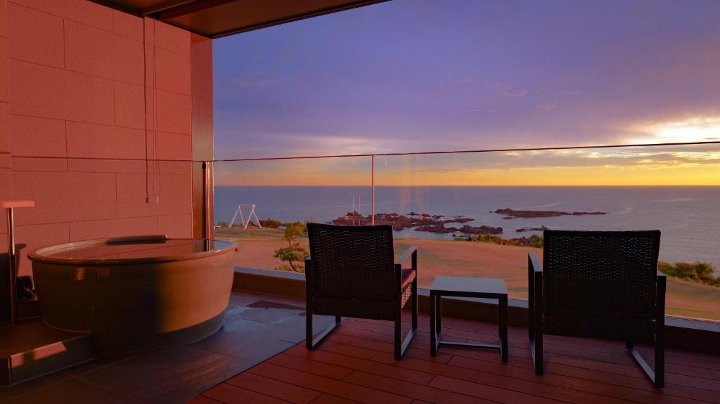 Hotel Azuma Ocean View Balcony Sunset