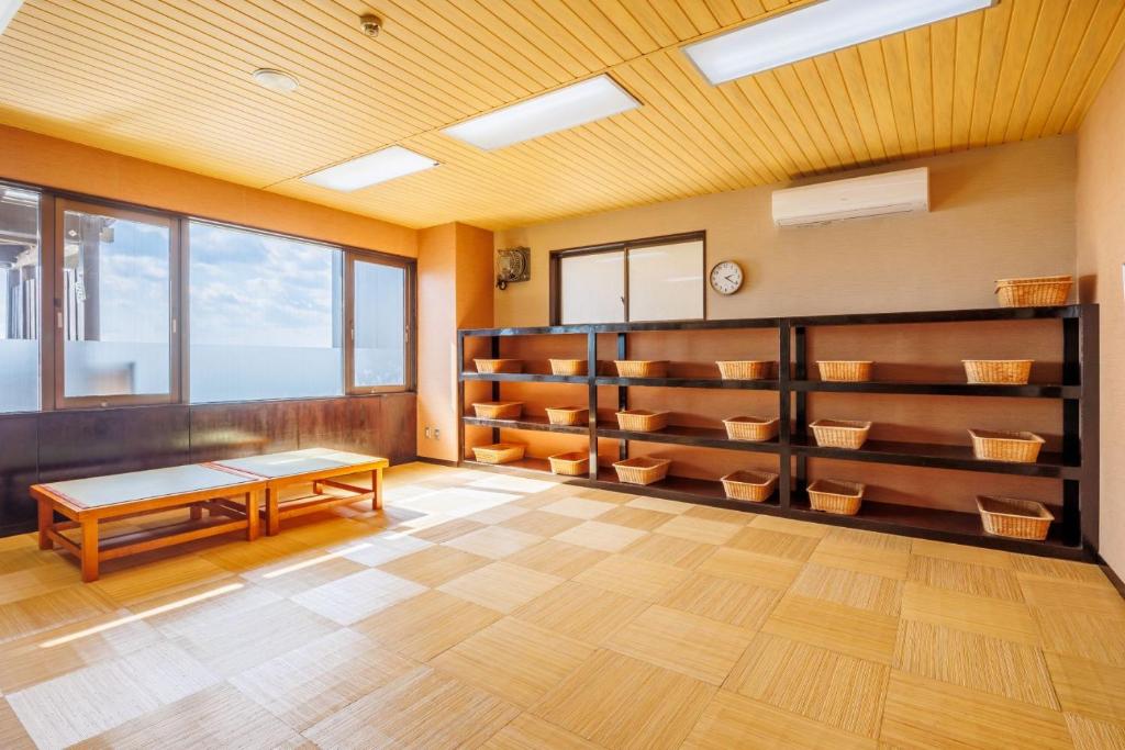 Hotel Azuma Tatami Room Shelves Baskets