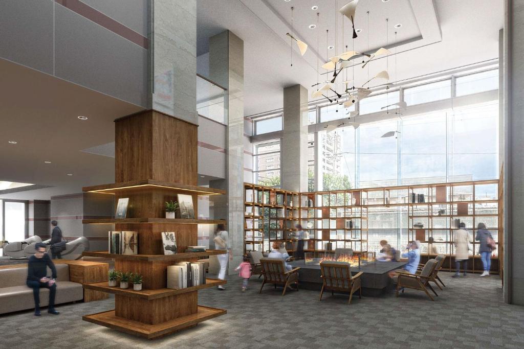 Hotel New Okabe Lobby Library