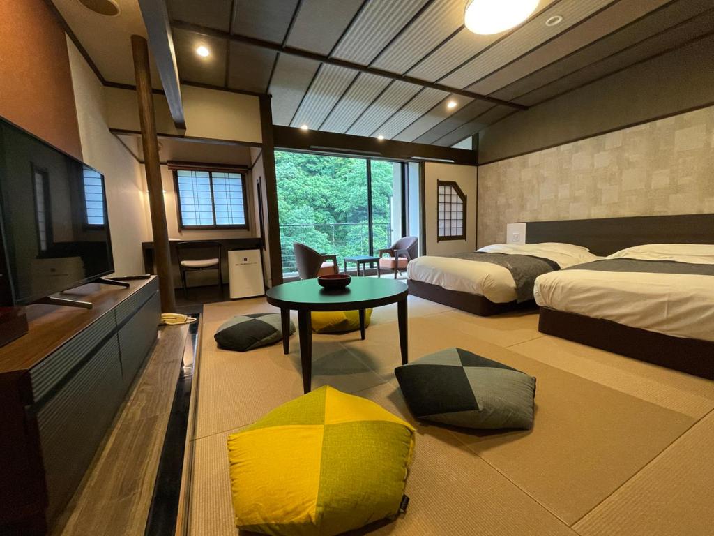 Hotel Ogawa Tatami Room Beds