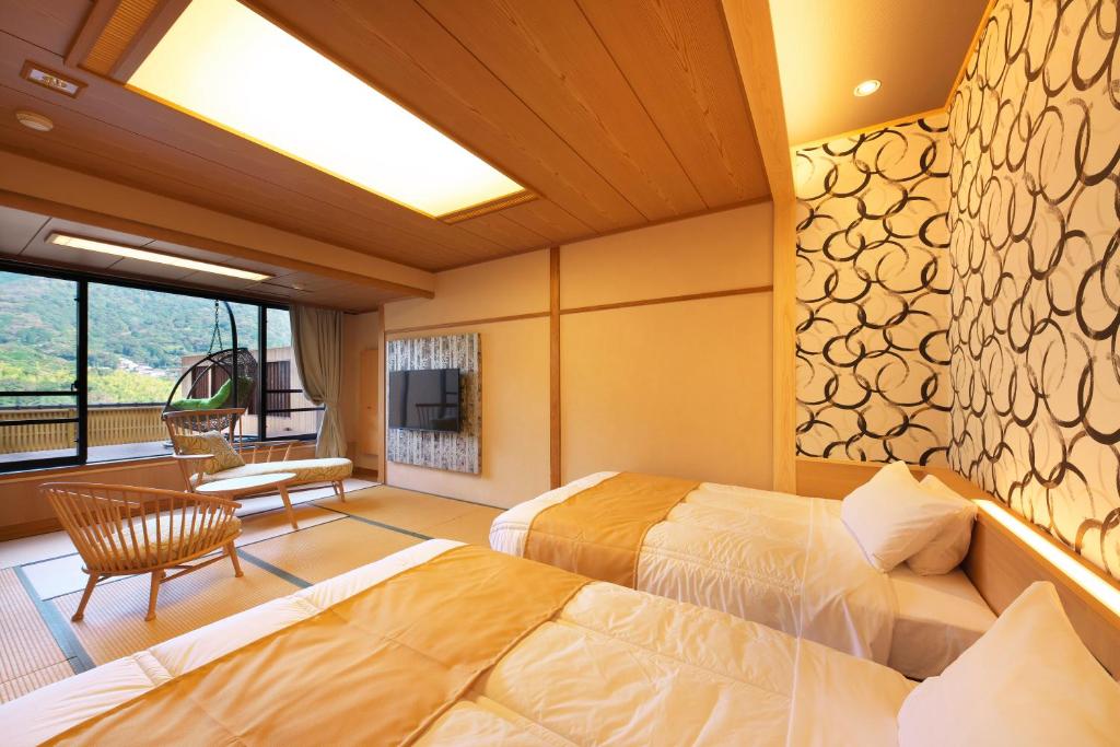 Hotel Zuiyo Tatami Room Beds