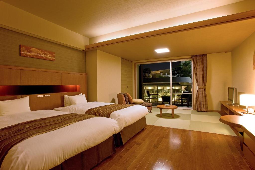 Hotewellseasonhamanako Tatami Room Beds Night View