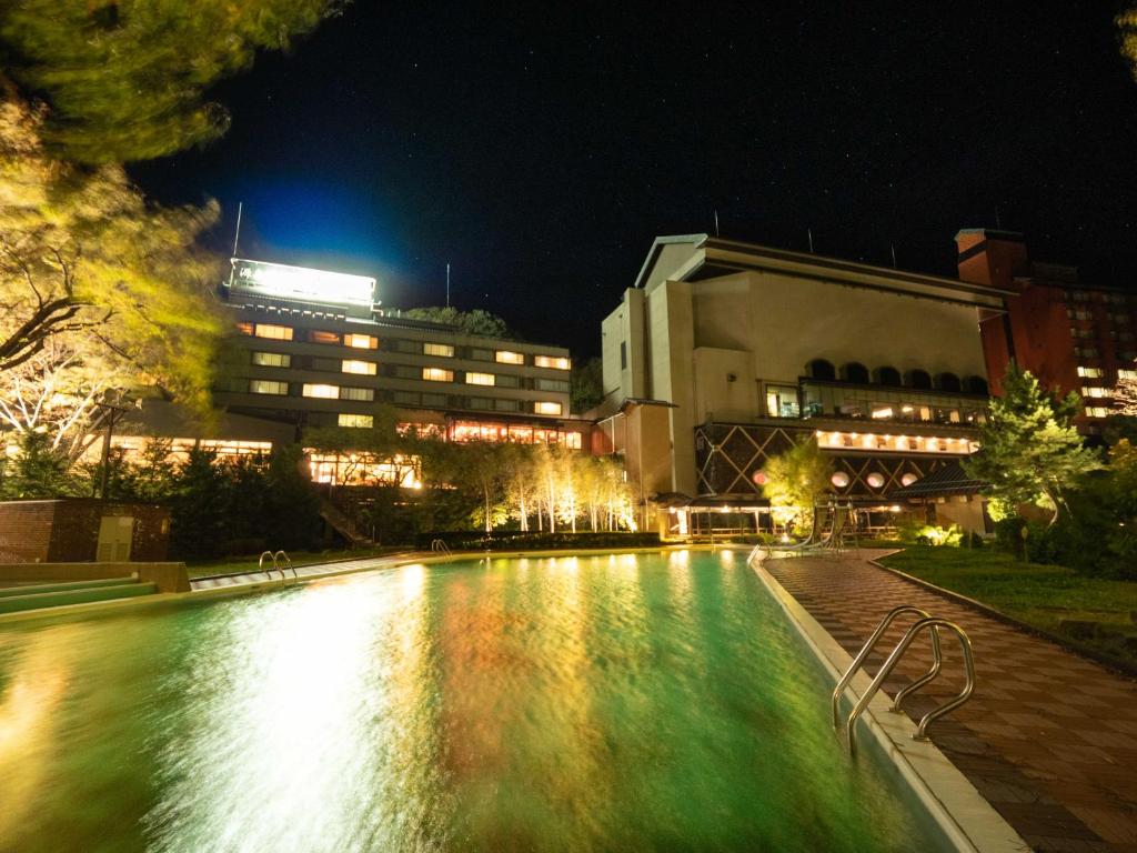 Hotspringresortmatsunoi Outdoorpool Nightview